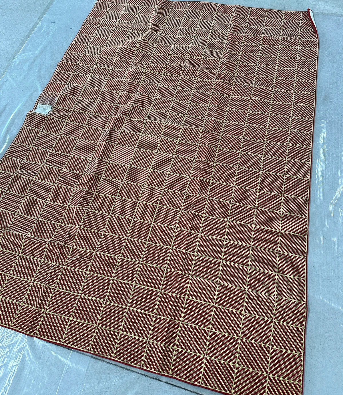 Jute Vermelho - Red & Gold - 5'9x8'3