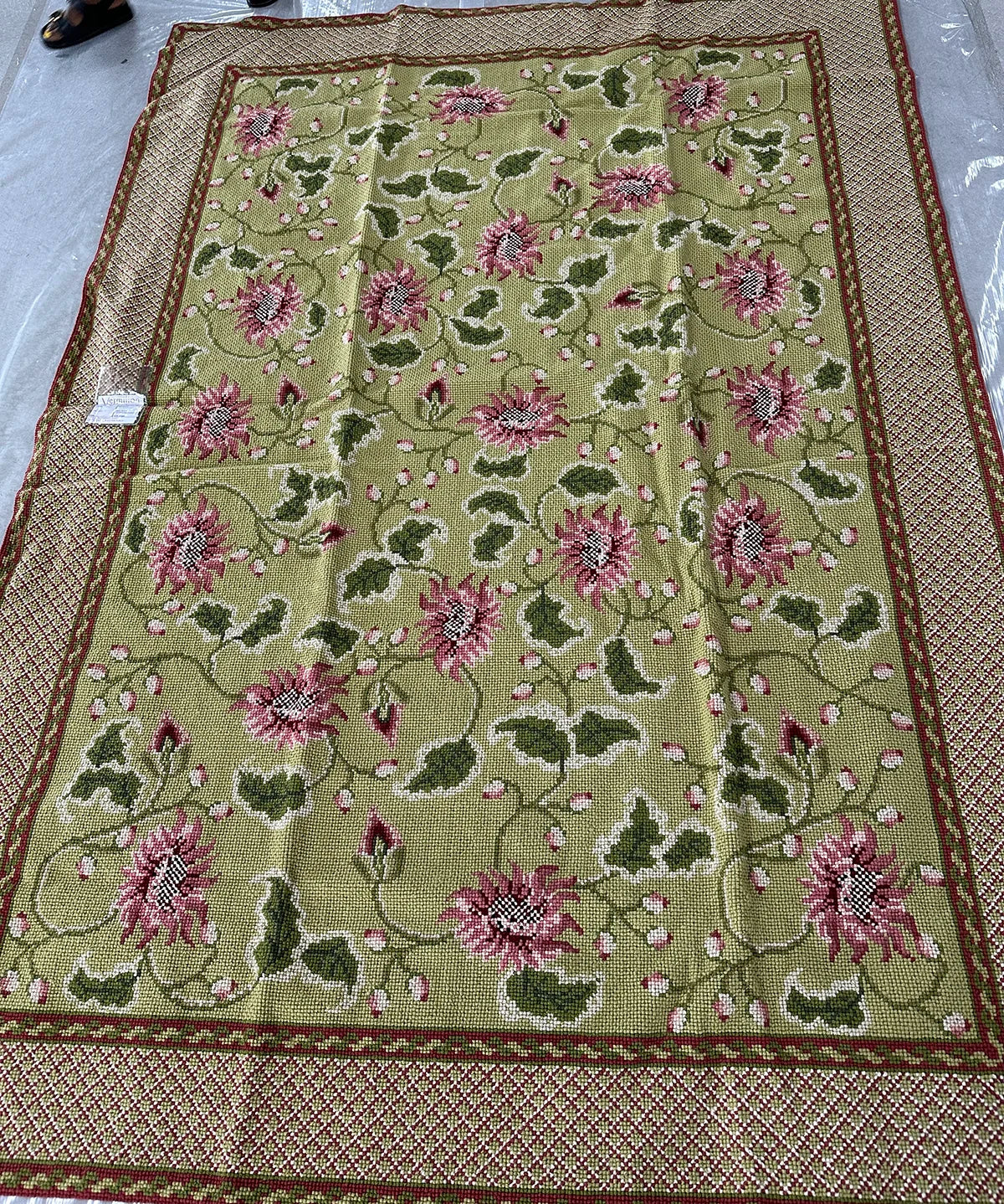 Mayfair - Green & Pink - 6x8'4
