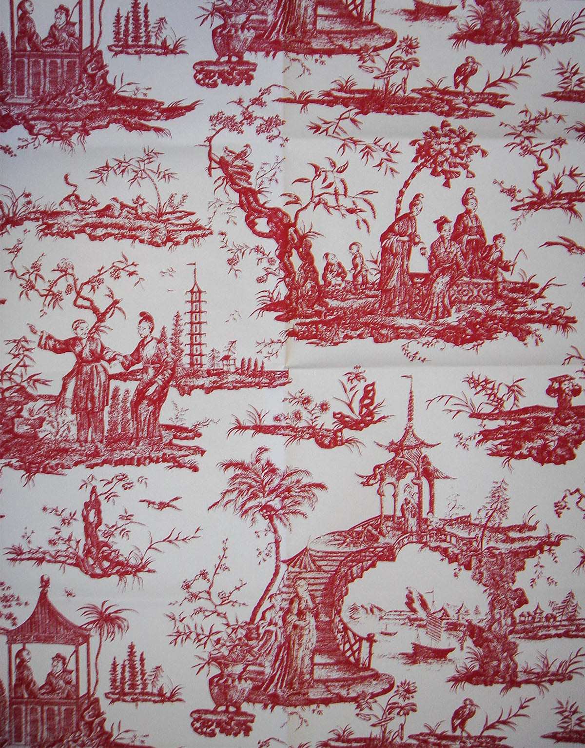 Peking Toile De Jouy Wallpaper