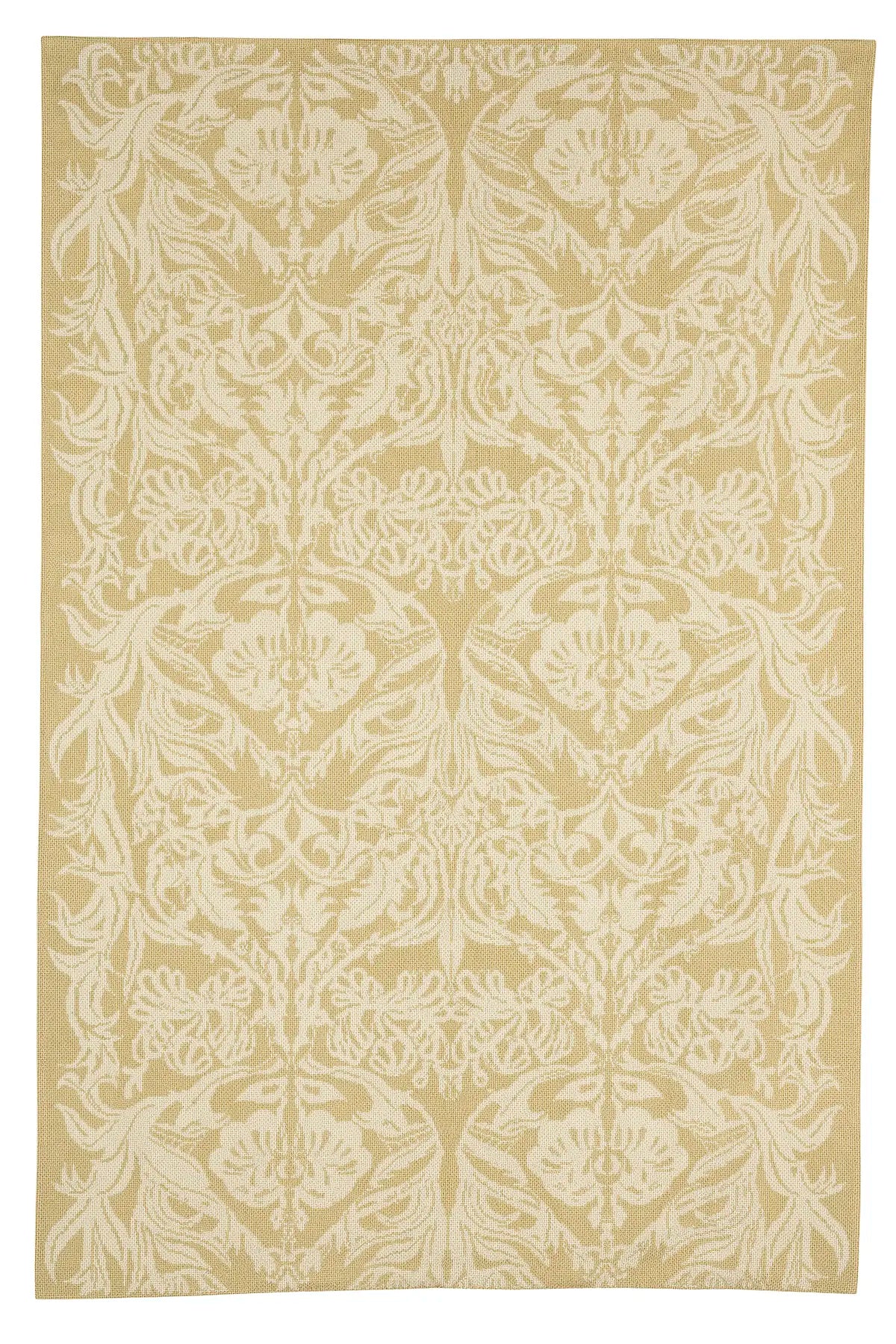 Damask Floral - Yellow - 6'1x9