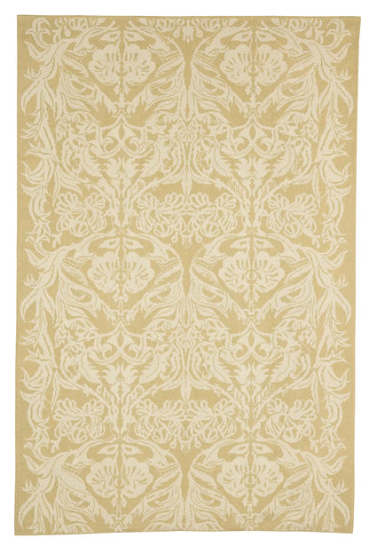 Damask Floral - Yellow - 6'1x9