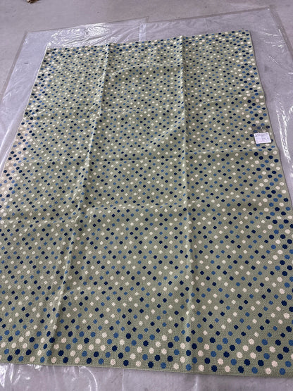Dots - Blue & Green - 6'1x8'4