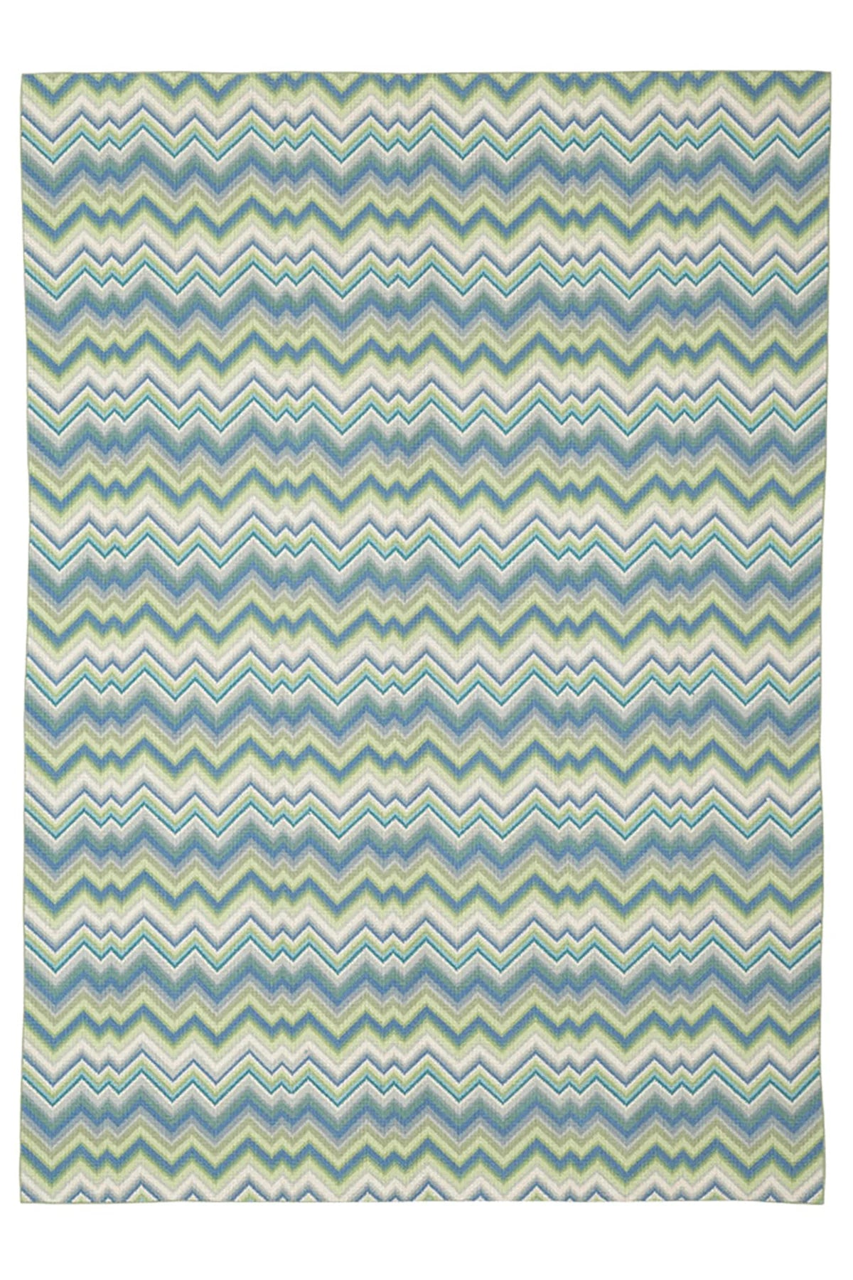 Flamestitch - Blue - 6x8'5