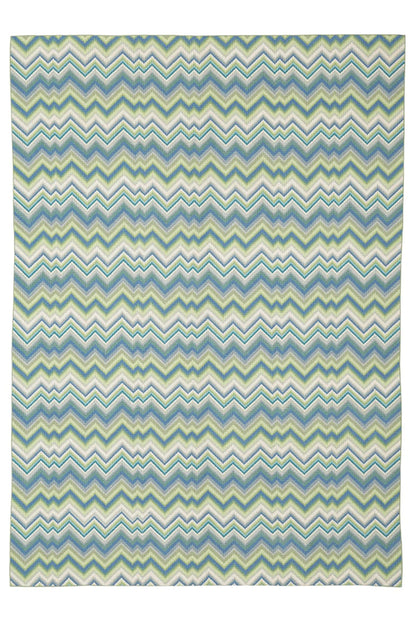Flamestitch - Blue - 6x8'5