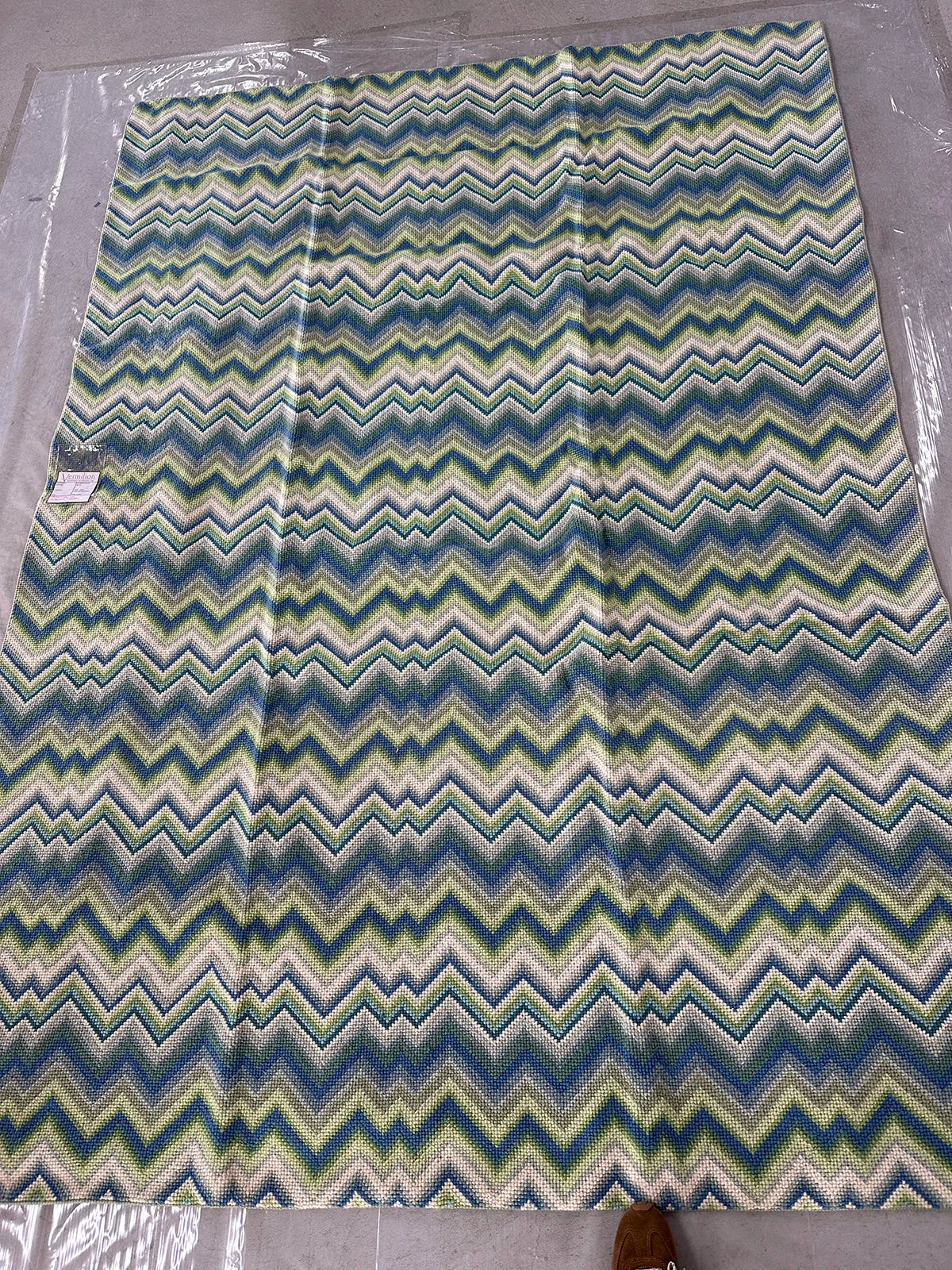 Flamestitch - Blue - 6x8'5