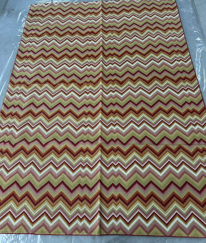 Flamestitch - Pink - 6'1x8'4