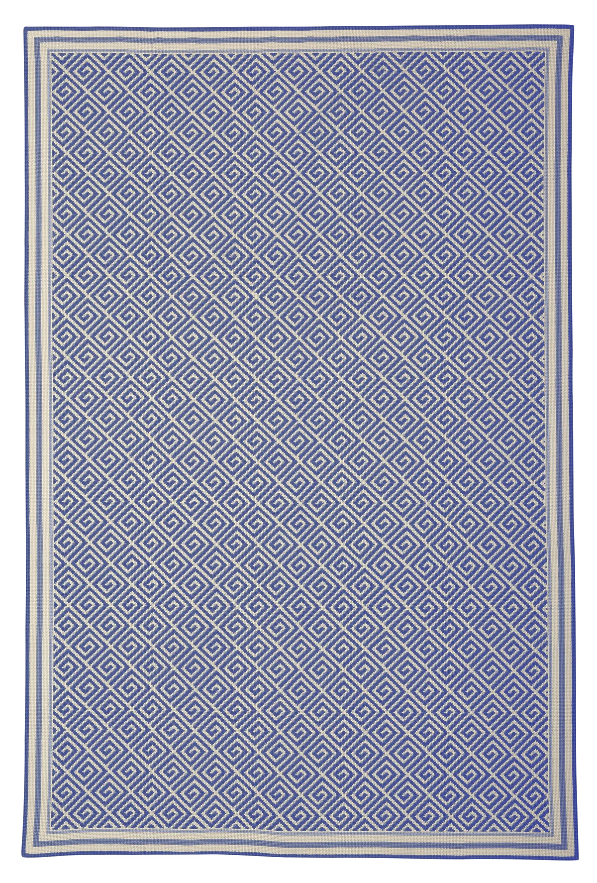 Greek Fret - Blue - 5'11x9