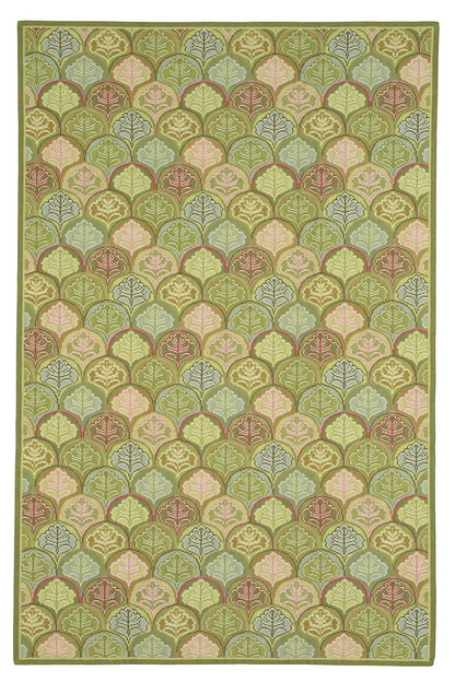 Majolica - Green & Pink - 6x8'6
