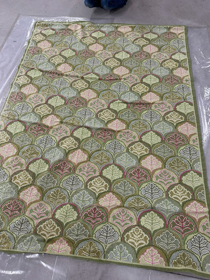 Majolica - Green & Pink - 6x8'6