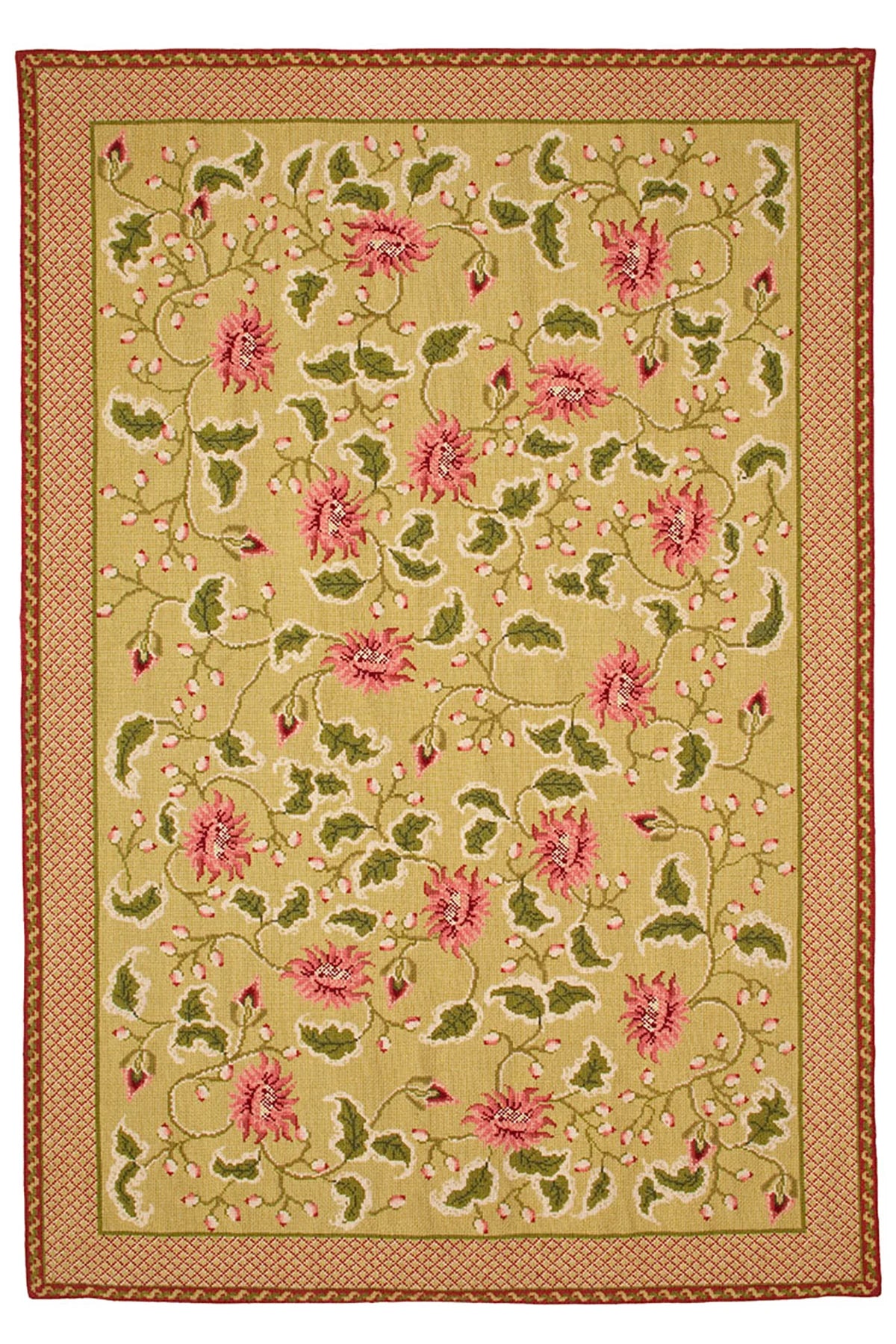 Mayfair - Green & Pink - 6x8'4