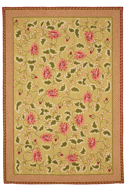 Mayfair - Green & Pink - 6x8'4