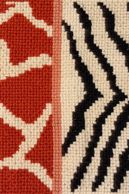 Zebra Safari - Red & Pink - 6'2x8'6