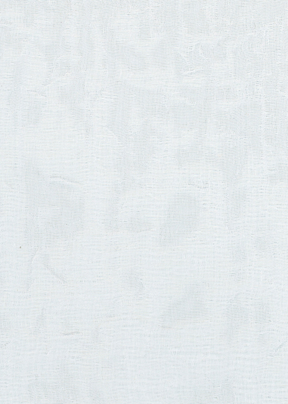 white sheer fabric with a loose weave