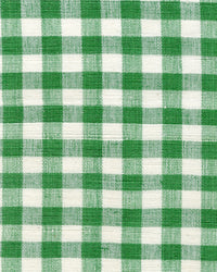 small gingham checked green and white fabric