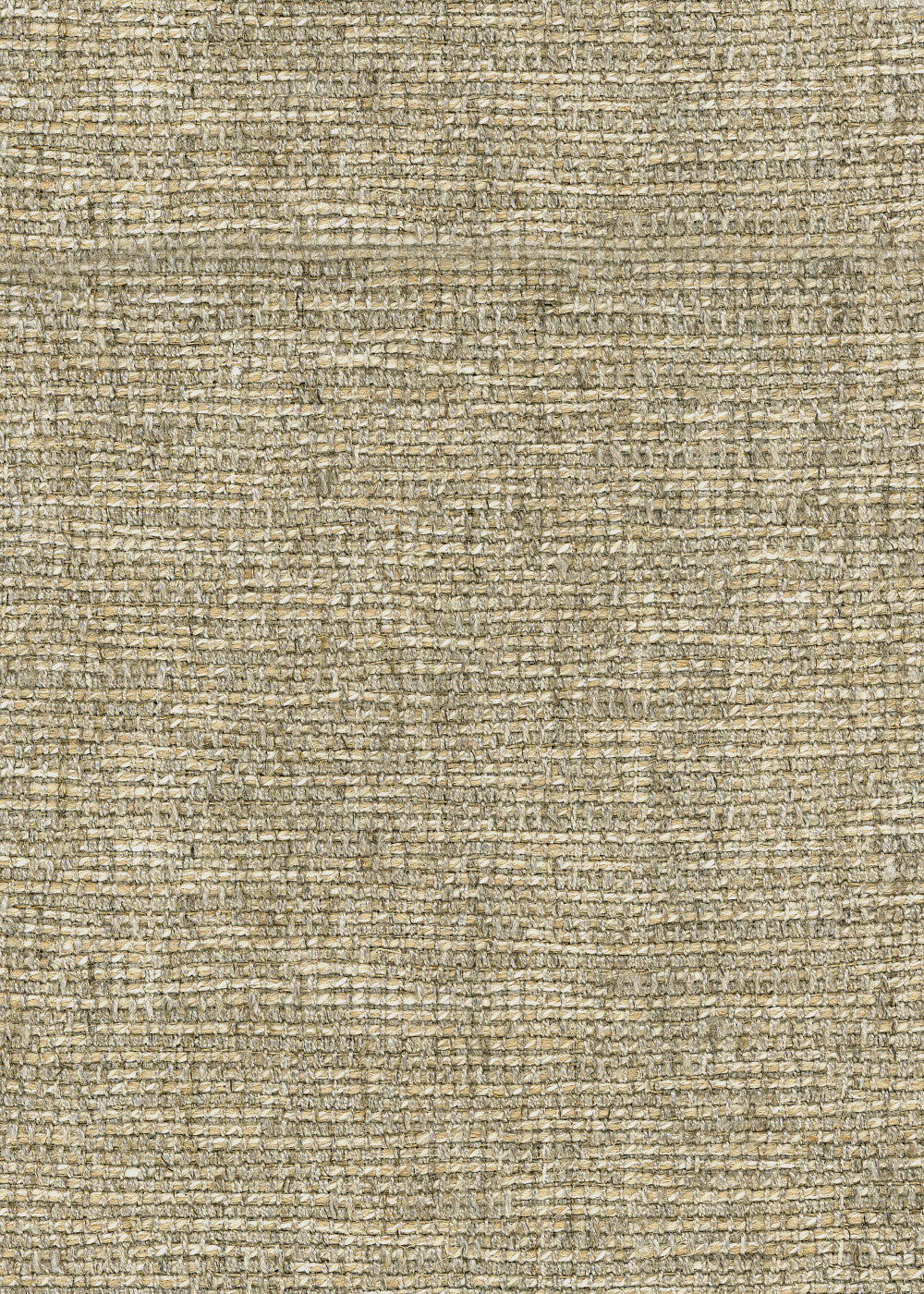 close up of a woven upholstery fabric made with jute, natural color