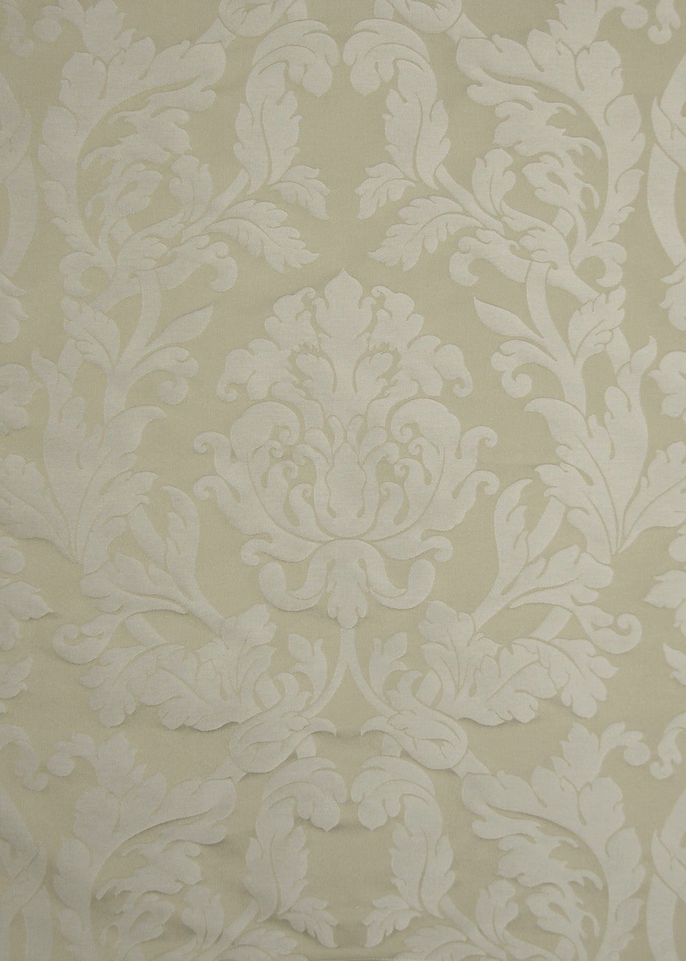 light celadon satin fabric with a subtle damask pattern