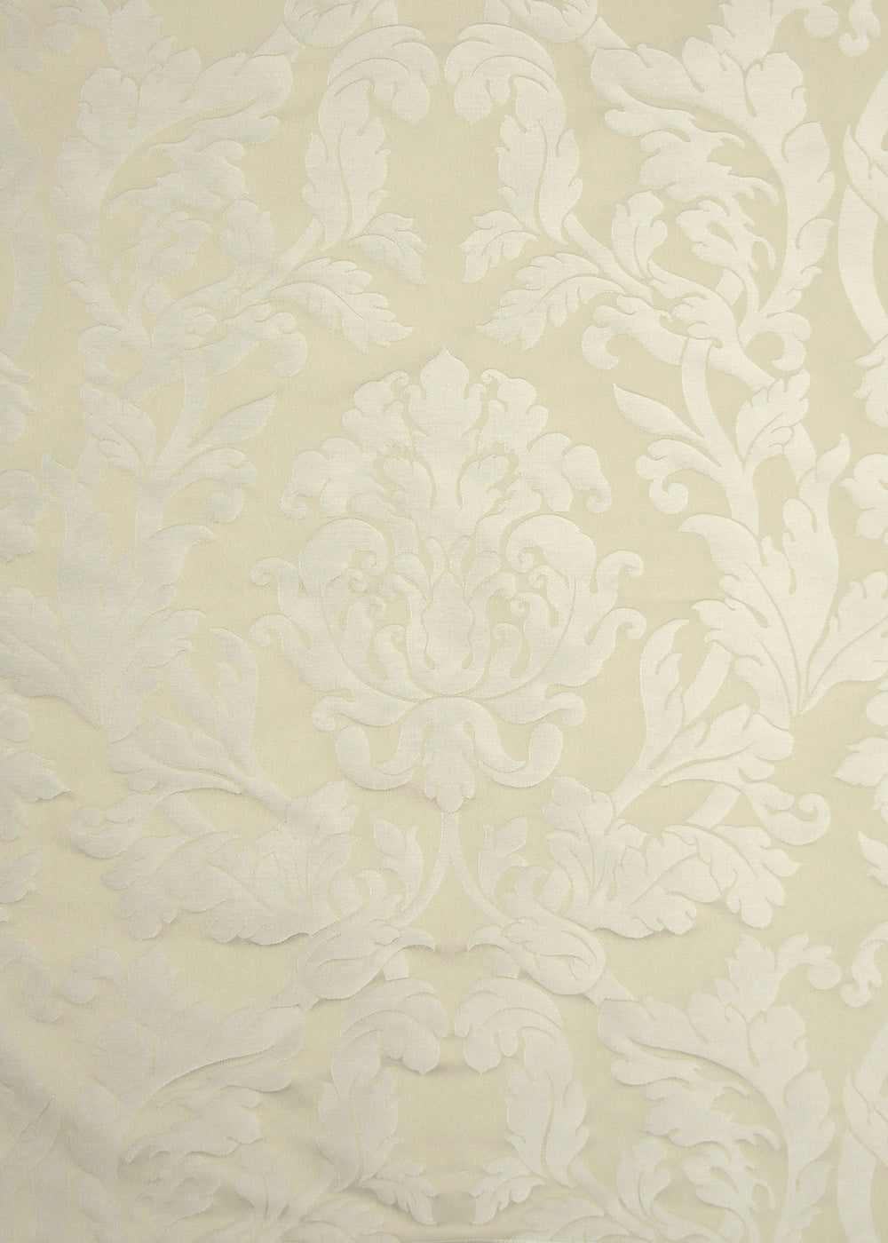 light beige satin fabric with a subtle damask pattern