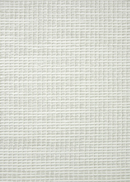 white fabric with an open rectangular weave