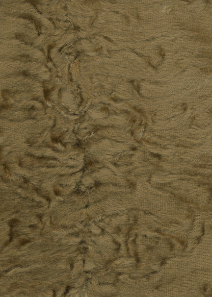 brown fluffy faux fur fabric