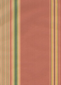 flat photo of silk fabric with orange, yellow, and green stripes