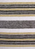 black, white and gold stripe terrycloth fabric