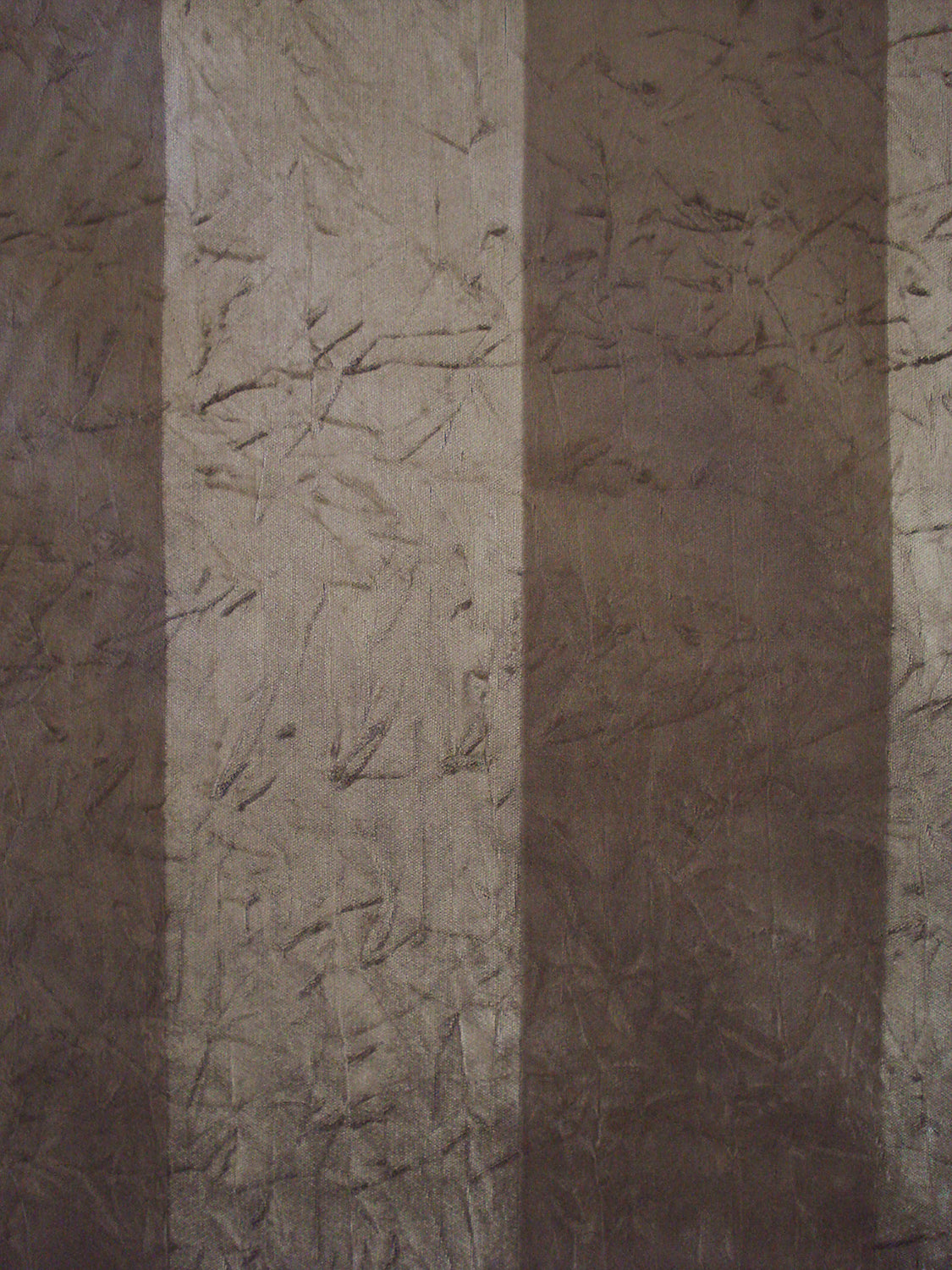 crushed velvet fabric with brown and dark brown stripes