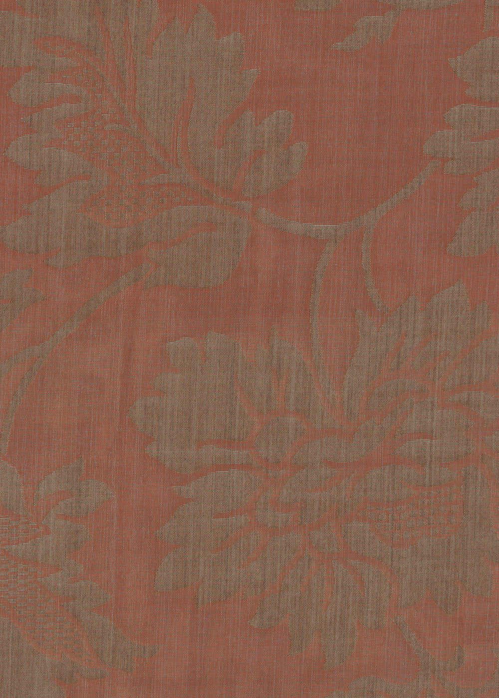 red and brown woven damask fabric for drapery