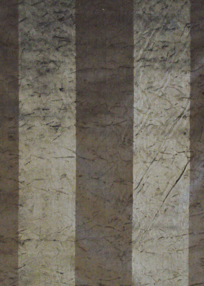 crushed velvet fabric with taupe and dark taupe stripes