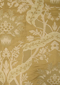 golden camel woven damask fabric
