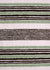 black, white and green stripe terrycloth fabric