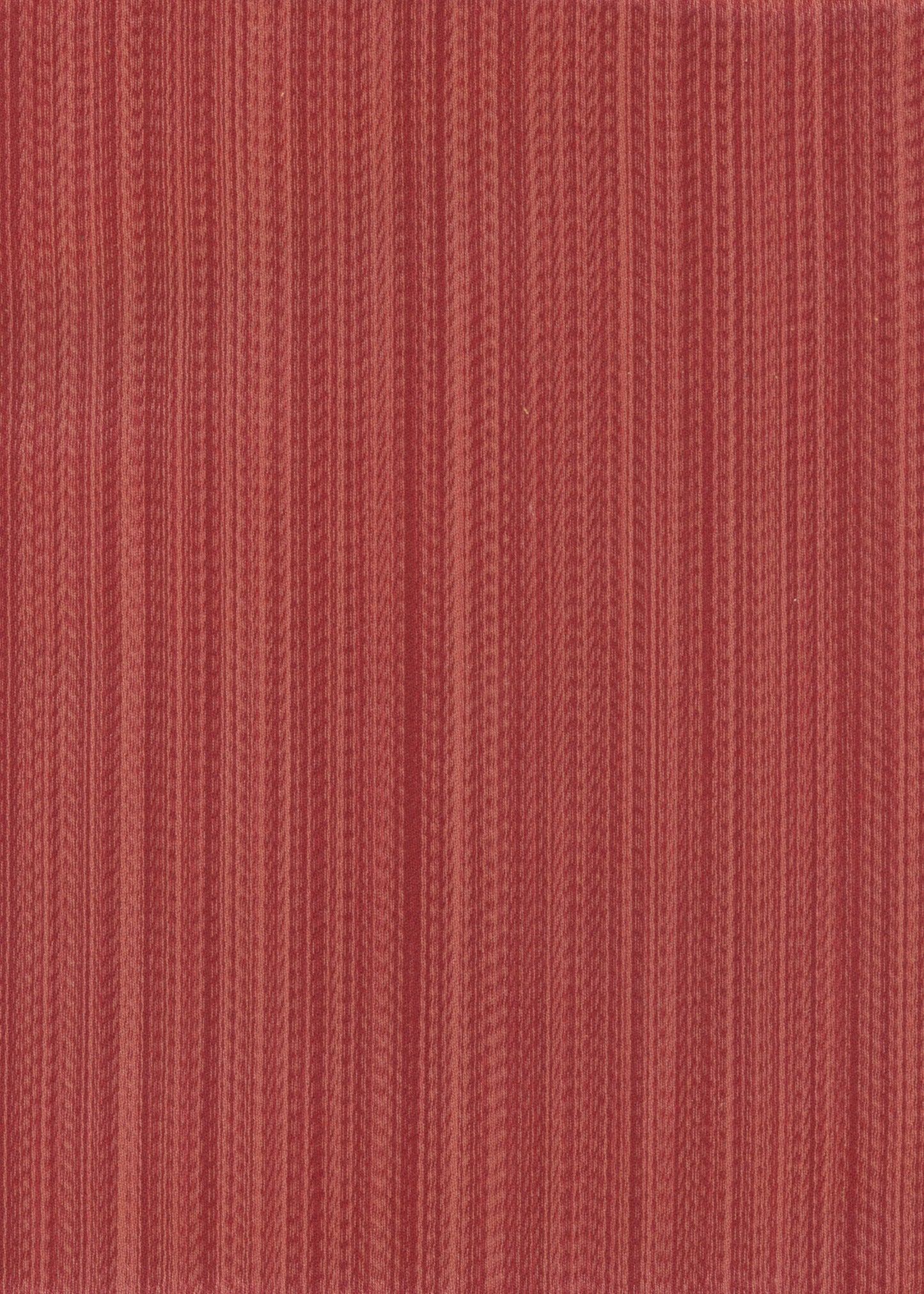rich red fabric with a vertical striated pattern