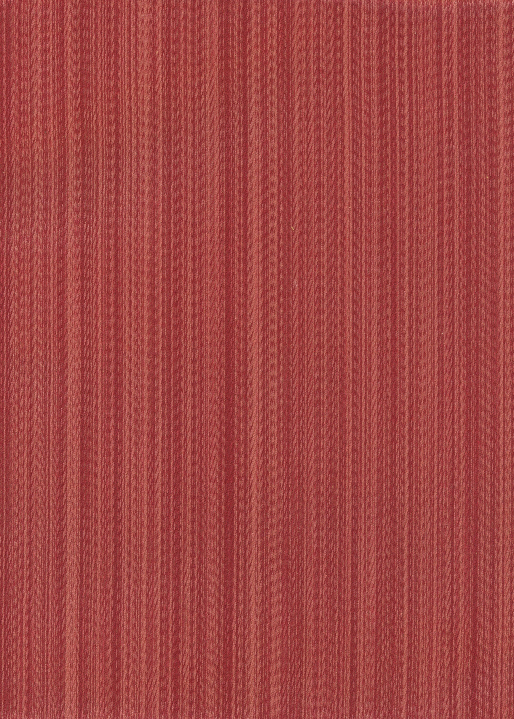 rich red fabric with a vertical striated pattern