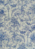 a blue and white vintage toile fabric