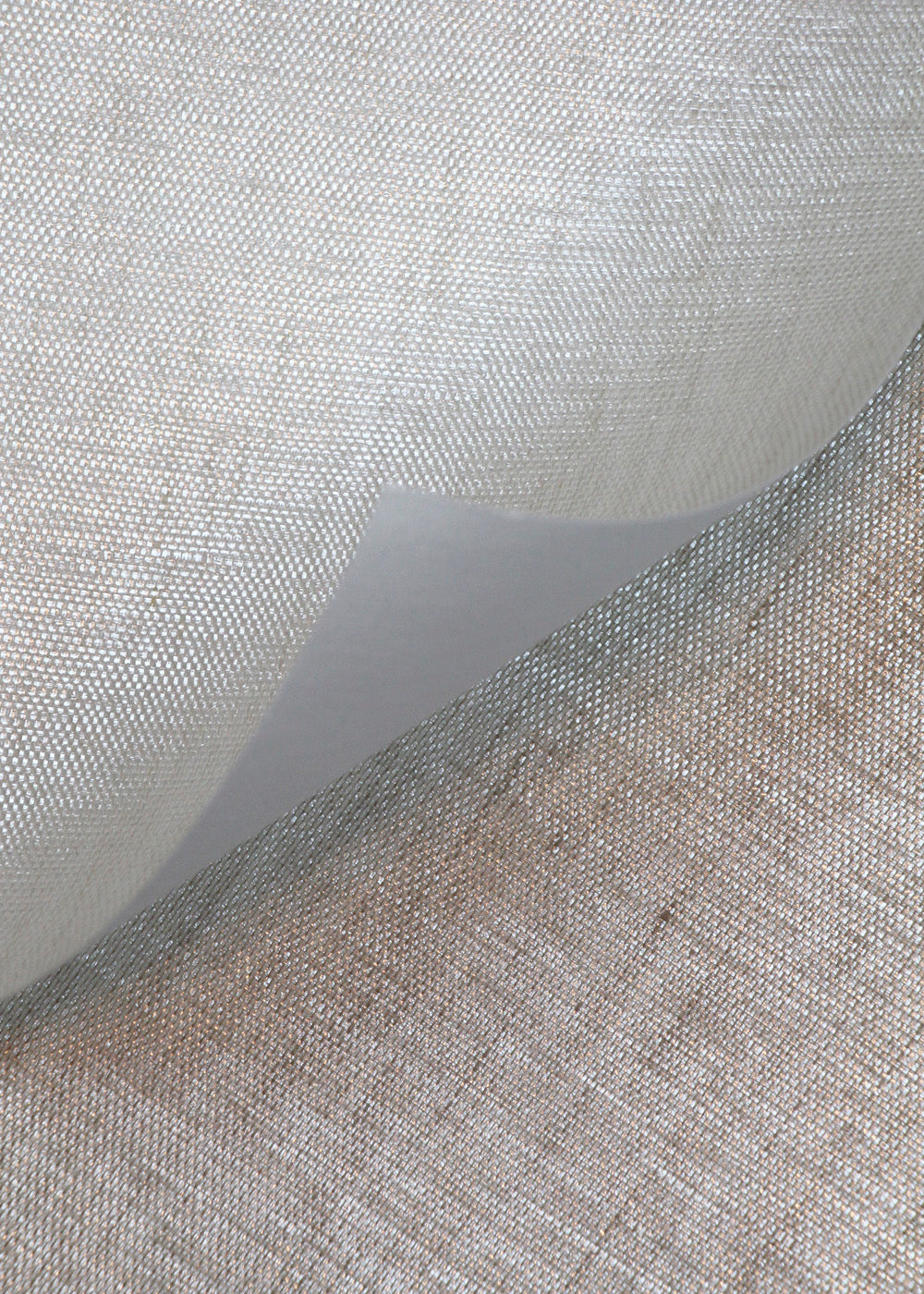 linen wallcovering in white and light taupe