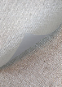 linen wallcovering in white and light taupe