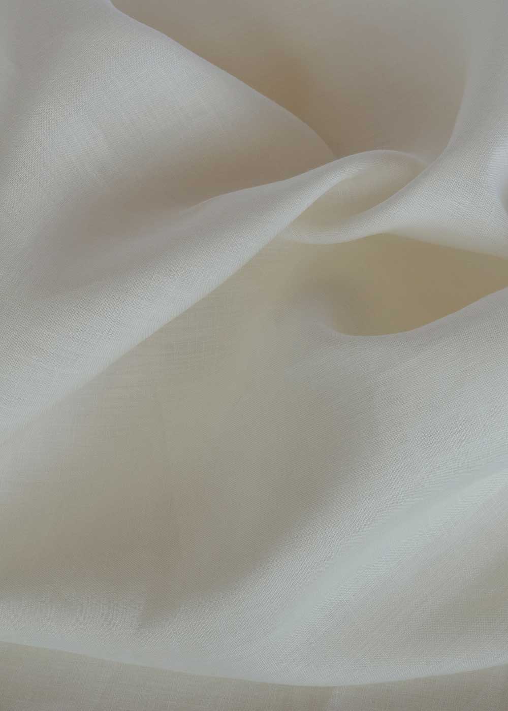 softly crumpled white fabric