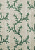 cotton fabric printed with a thin branching green coral 